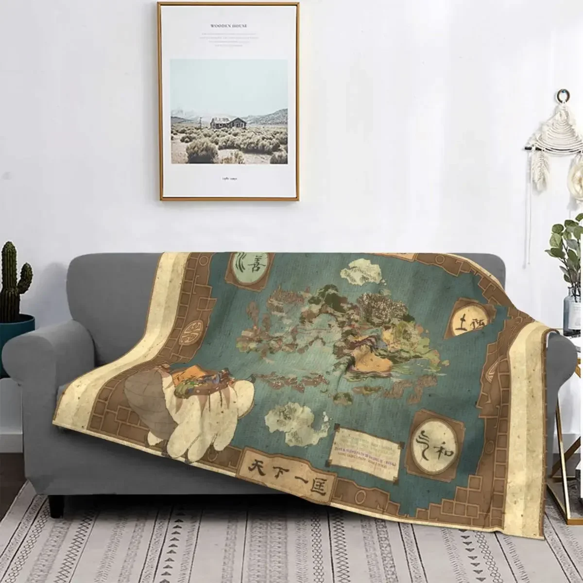 

Atla Med Avatar Blankets Flannel Throw Blankets Bedding Couch Decoration Soft Warm Bedspread