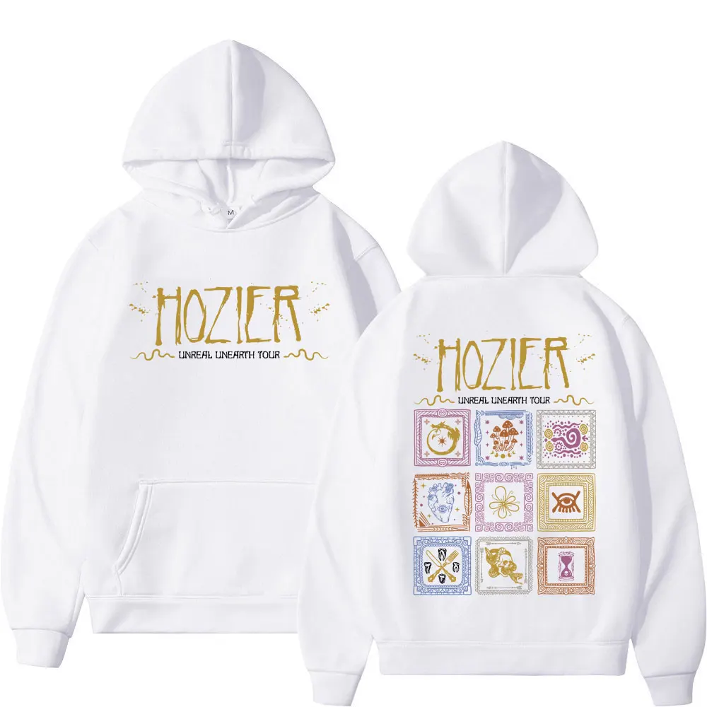 

Singer Hozier Unreal Unearth Tour Print Hoodies Men Women Fashion Y2k Oversized Pullovers Street Rock Hip Hop Hooded Sweatshirts