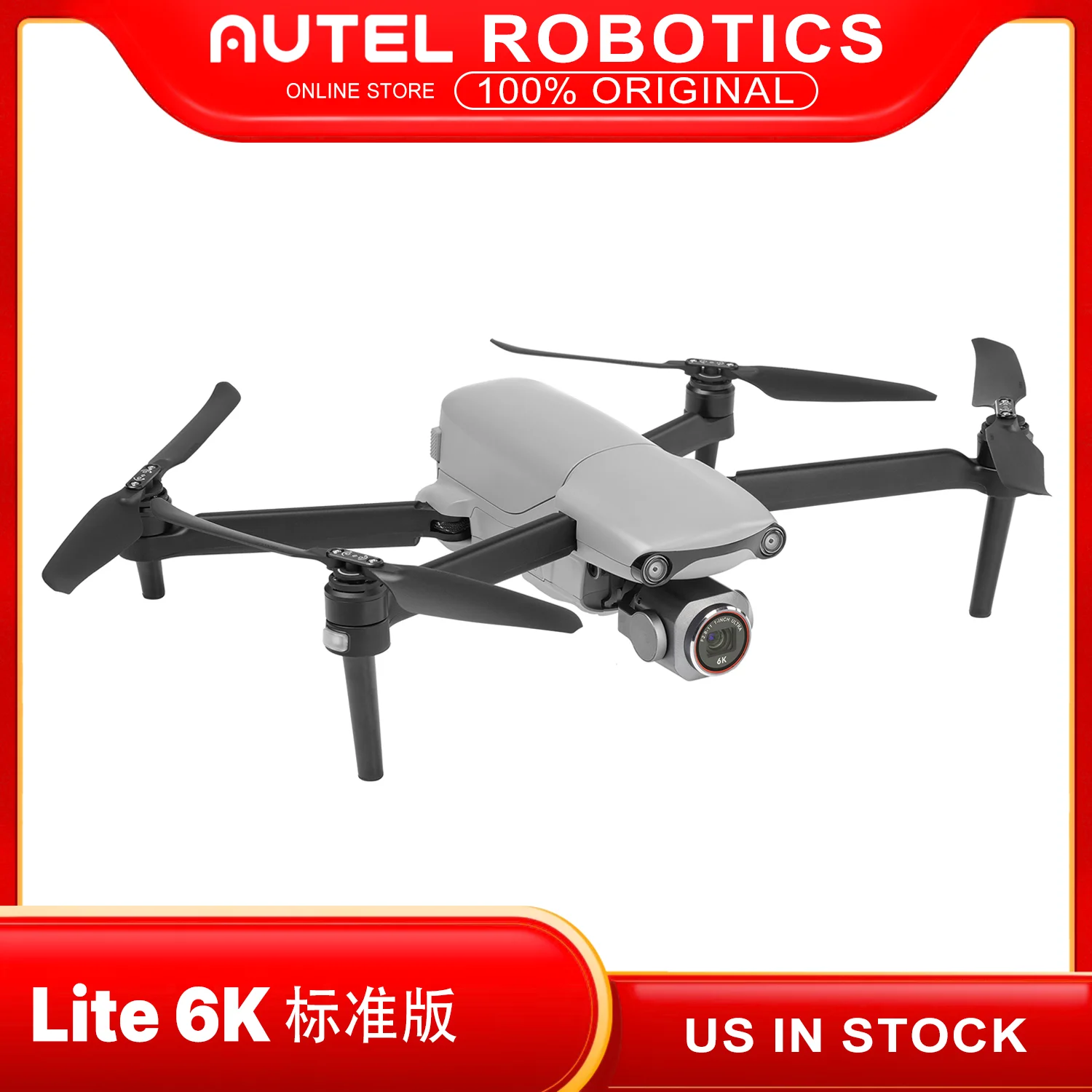 Autel Robotics EVO Lite 6K 3-axis Gimbal Camera Real time transmission Drone 6k Professional Camera Flight Software Equipped