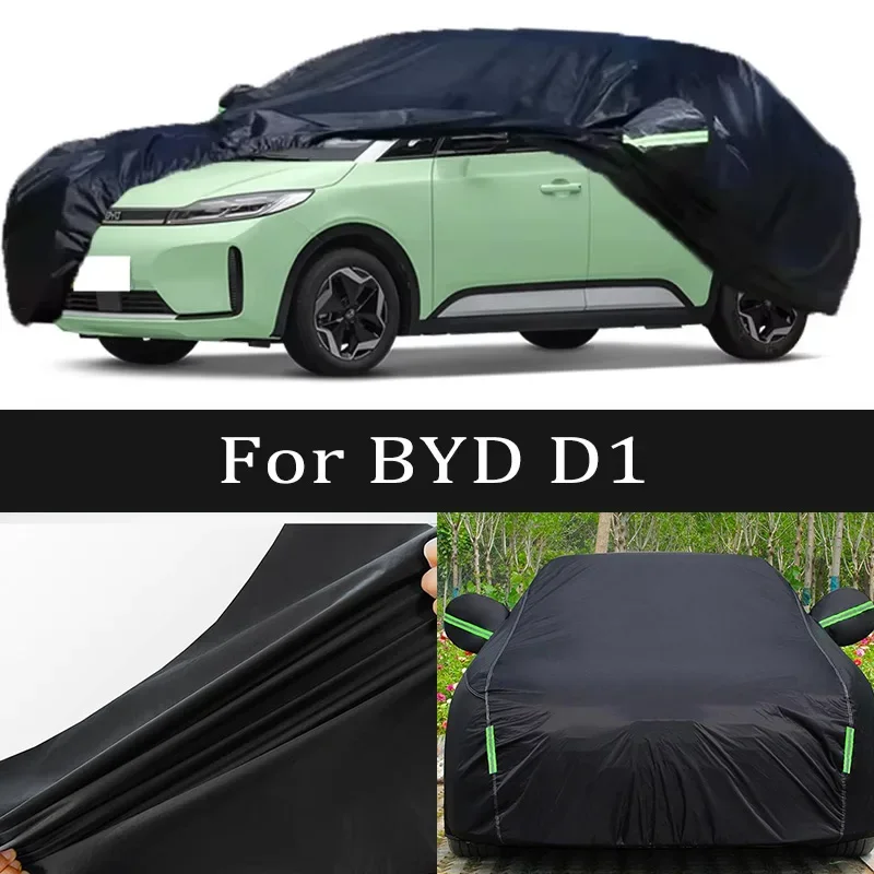

For BYD D1 Car Covers Outdoor Waterproof Dustproof Sun Rain Snow Protection Thick Oxford Cloth Car Accessories