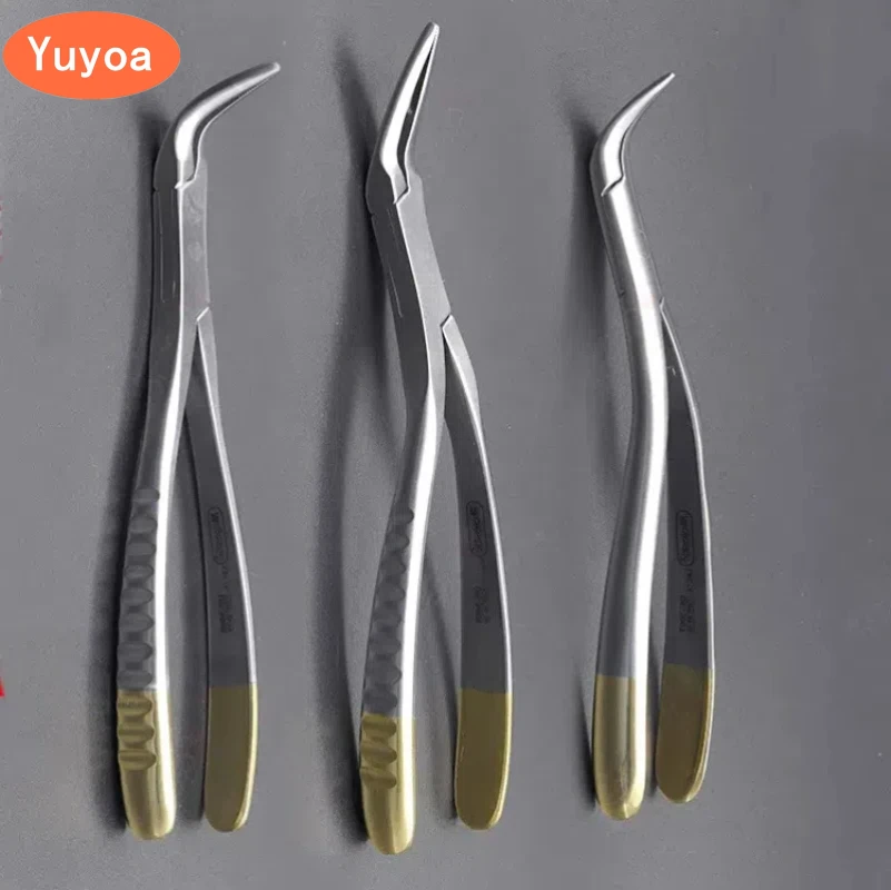 1pc High Quality Dentistry Root Fragment Tooth Extraction Forceps Pliers Instrument Dental Curved Maxillary Mandibular Tools