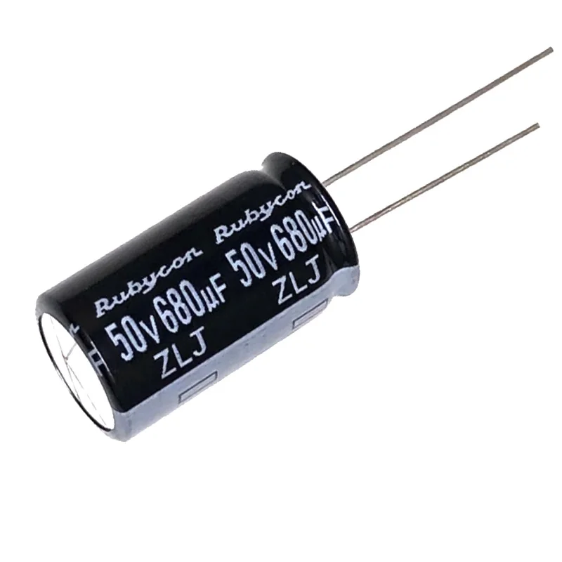 

5pcs ZLJ Rubycon Electrolytic capacitor 680UF 50V Japan capacitor 50V680UF 12.5*25 HE high frequency