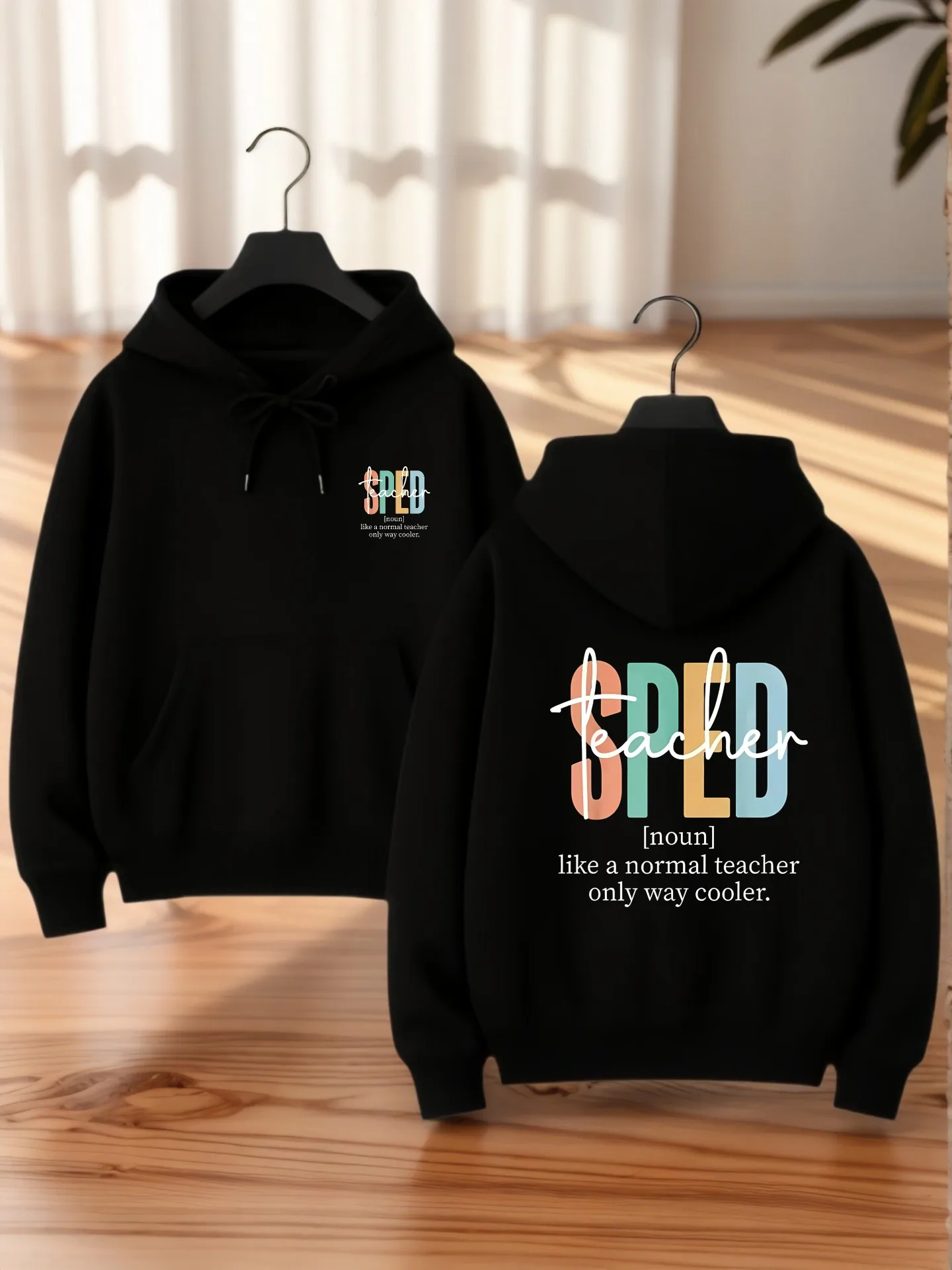 Sweat à capuche graphique pour femmes, imprimé de lettres avec Logo minimal, Style Streetwear décontracté, tissu doux, vêtements quotidiens décontractés, pour jeunes hommes