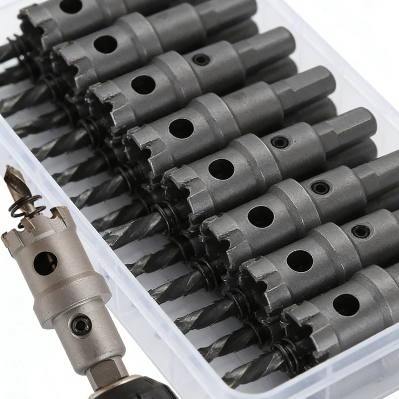 

Alloy Hole Puncher Drill Bit Carbide Edge Making Circular Hole Oppener Forester Bit TCT Stainless Steel Metal Woodworking Tool