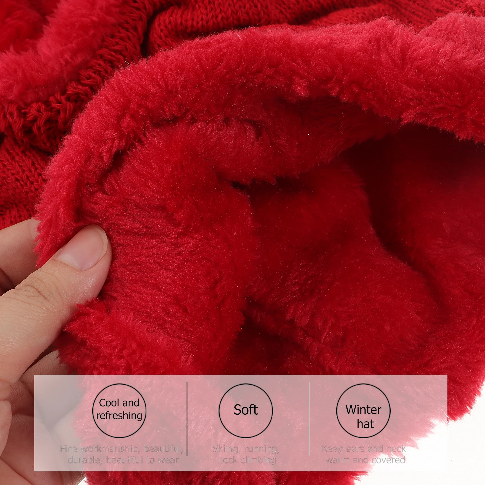 

Thickened Warm Hat Women Winter Thermal Beanie Winter Scarf Mask Multifunctional Outdoor Cap For Skiing Snowboarding Warm