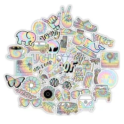 50 Pcs/lot Gradient Graffiti Bike Stickers Luggage Car Motorcycle Water Cup Waterproof Stickers Cycling Accessories Decals