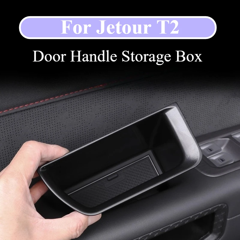 

For Chery Jetour Traveler T2 Car Door Armrest Storage Box Easy Cleaning Auto Door Handle Storage Box