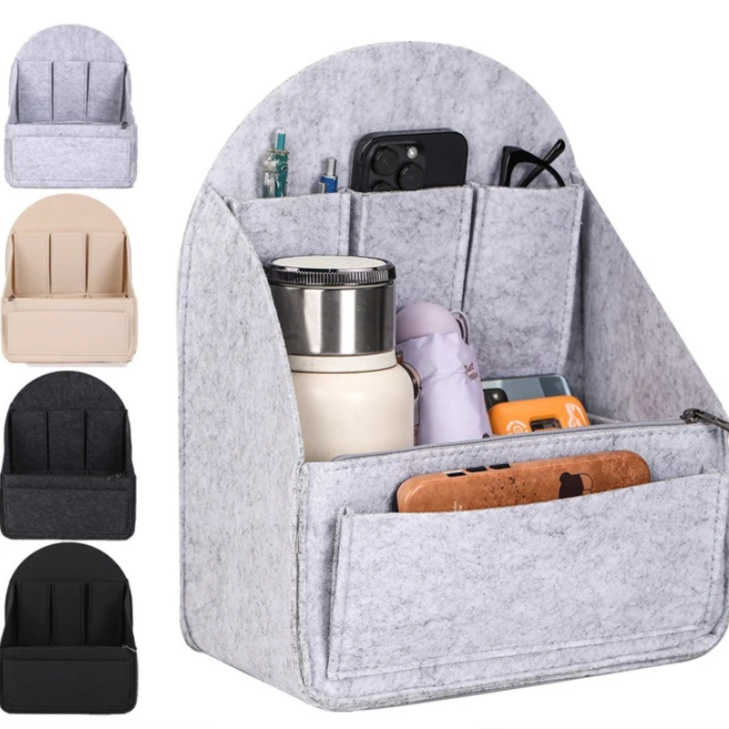 S/L Portable Backpack Insert Small Bag Cosmetic Bags Makeup Organizer Interior Travel Bag Divider Shoulder Bag Fit Various Bags