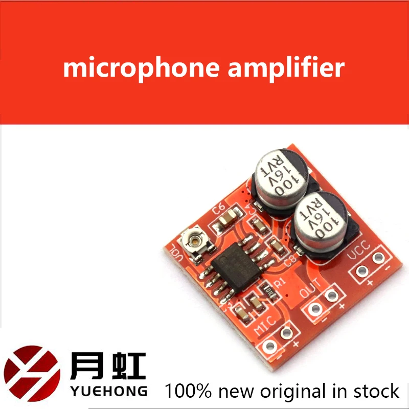 

LM386 electret microphone amplifier board / microphone amplifier / without potentiometer DC4-12V