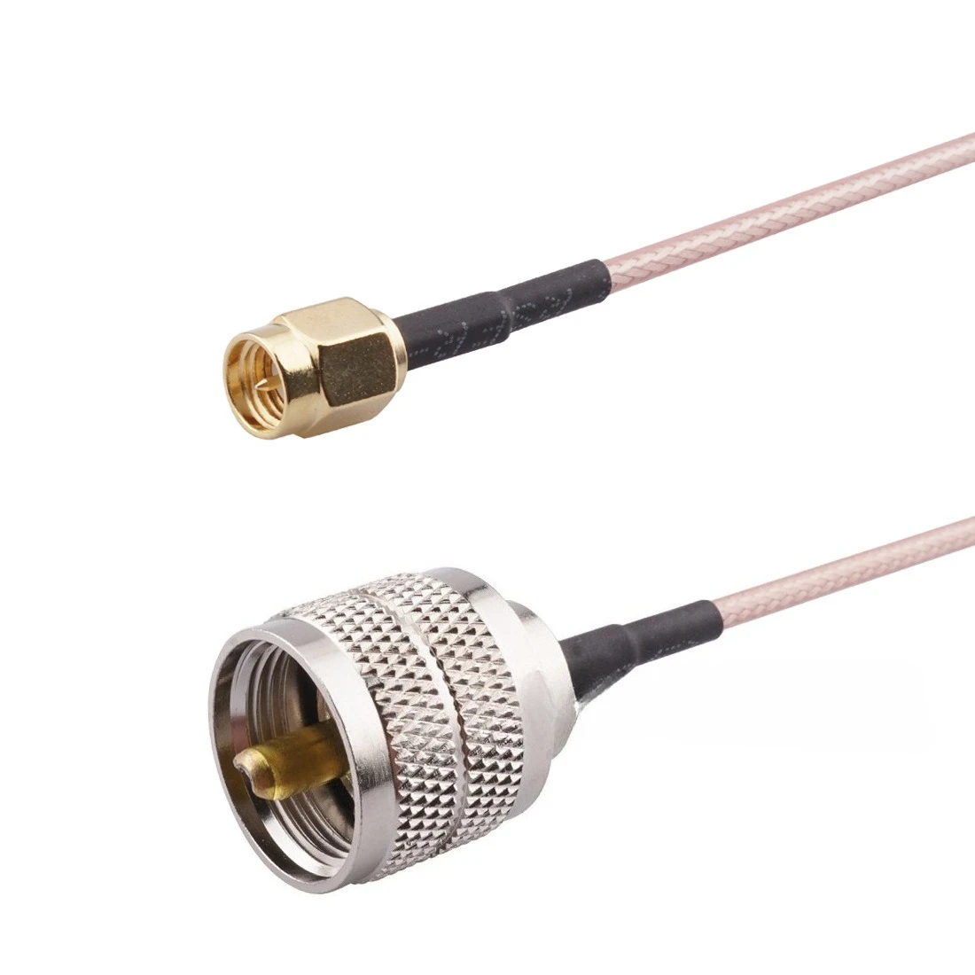 5PCS Coaxial RF Adapter Cable UHF Male to SMA Male RG316 High-Temperature Feeder 15cm Jump Wire