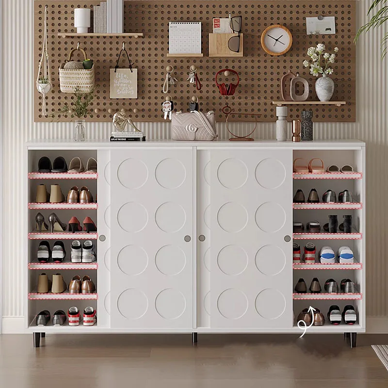 Chinelos de madeira sapato armário organizador armazenamento sala estar exibição móvel sapato prateleira designer gabinete sapateiros móveis
