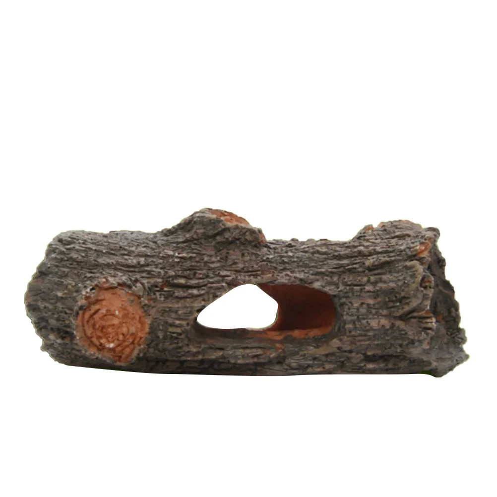 

Resin Aquarium Tree Trunk Large Realistic Hollow Shelter Fish Tank Ornament Landscape Decoration Shrimps Shelter