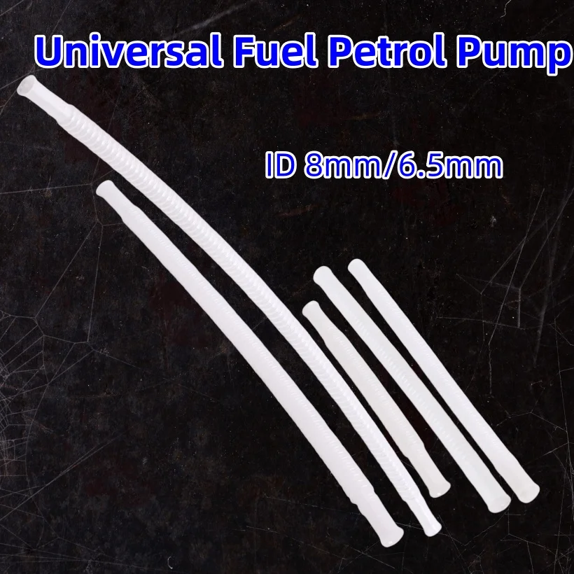 3pcs ID 8mm/6.5mm Universal Fuel Petrol Pump Hose Longth 15cm/20cm/30cm/40cm Plastic Nylon Corrugated Flexible Plastic Pipepipe