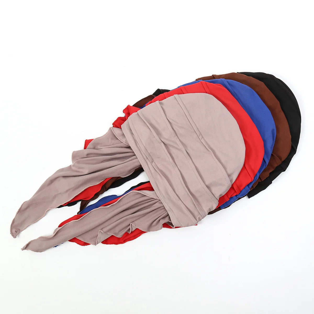 Bonnet de couleur unie pour femmes, chapeau pré-attaché, casquette de chimio, Hijab musulman, foulard pour perte de cheveux, Turban, Bandanas, bandeau Turbante Mujer
