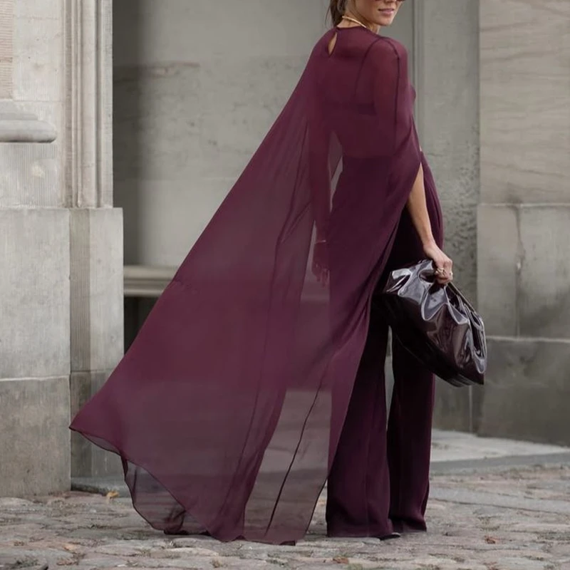 كومباسكي المرأة عالية منخفضة البولكا نقطة/الصلبة اللون شير التستر عطلة الصيف س الرقبة كيب بلوزة الإناث سترة طويلة الحفلات #3