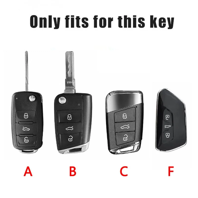 Car Smart Remote Key Case Cover Key Bag Shell Protector Auto Accessory For Volkswagen VW Golf 4 5 6 7 8 MK4 MK5 MK6 MK7 MK8 GTI