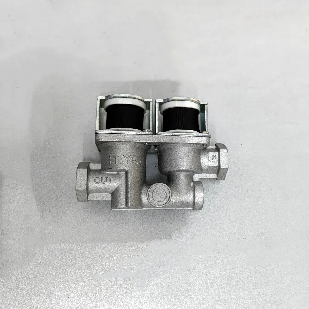 

Universal Solenoid Valve Double Solenoid Valve 24V for Gas Oven with internal thread adapters Repair Parts