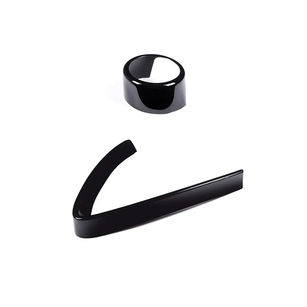 

X-T Car Front Bumper Air Grilles V Frame Decoration Trim Sticker Logo Cover Accessories for 17-20 Alfa Romeo Stelvio