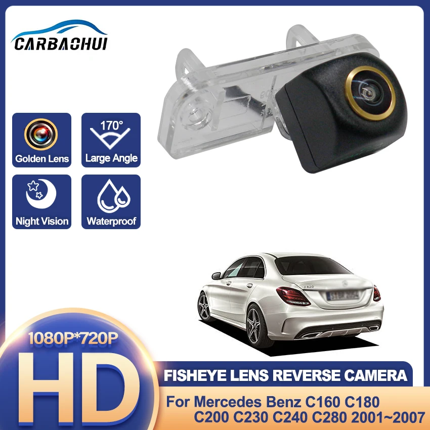 Car Rear View Backup Reverse Camera HD CCD ​For Mercedes Benz C160 C180 C200 C230 C240 C280 2001 2002 2003 2004 2005 2006 2007