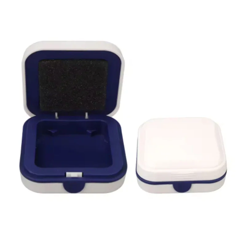 Portable White Earphone Storage Box Case Container Hearing Aids Supplies Easy Carrying with Anti-drop Hearing Aid Accessories