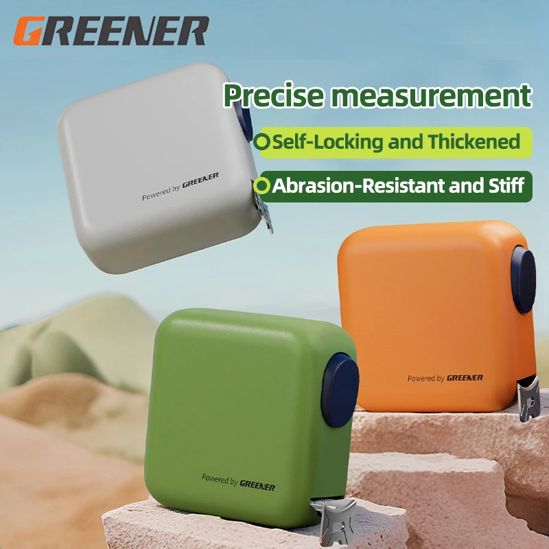 GREENERY 3/5M Meters Mini Fashionable Multi-Color Tape Measure Metric High Precision Colorful Measuring Tape Wear-resistant