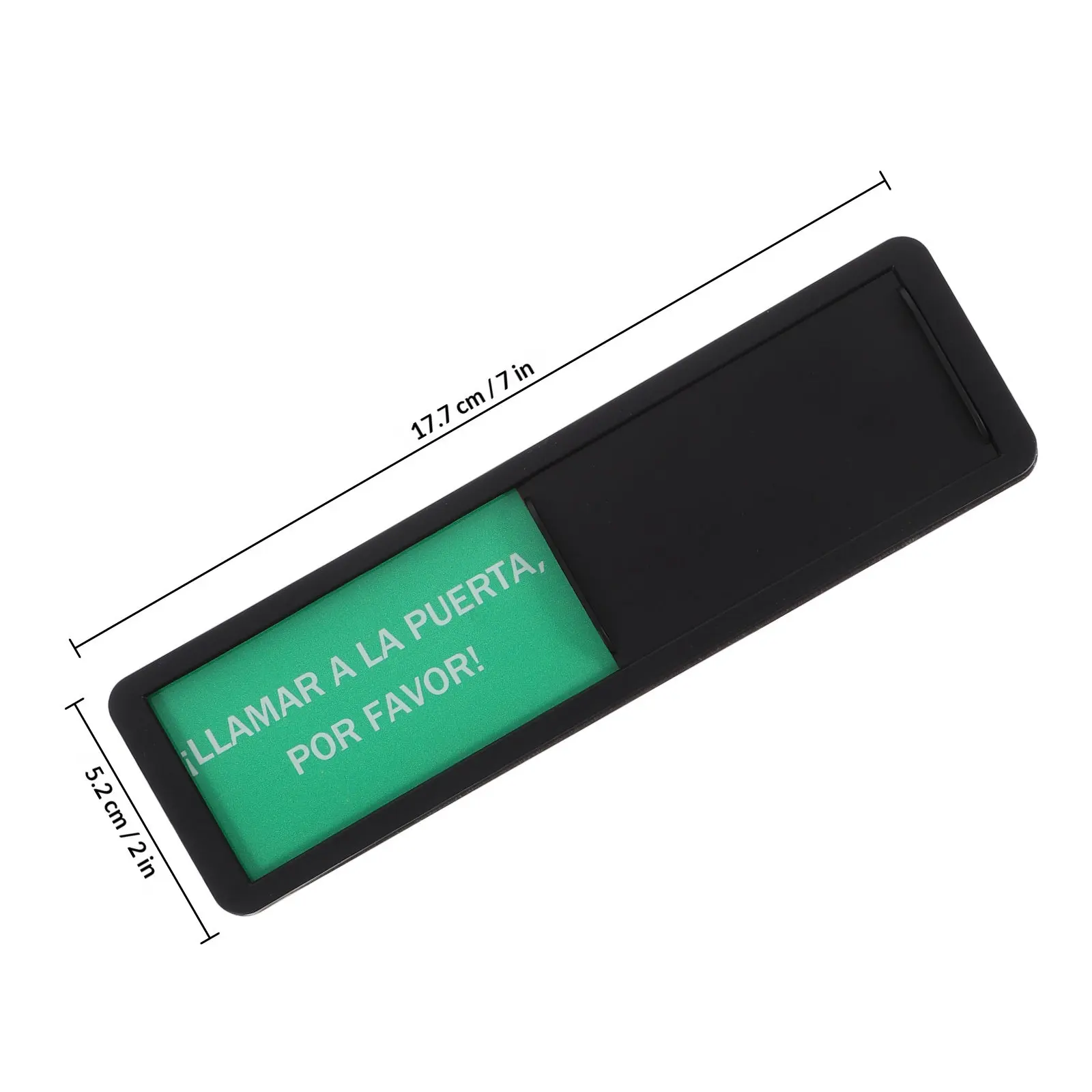 Multi-Functional Sliding Door Sign Black Red Color in Use Vacant Indicator Please Knock Sign for Conference Room