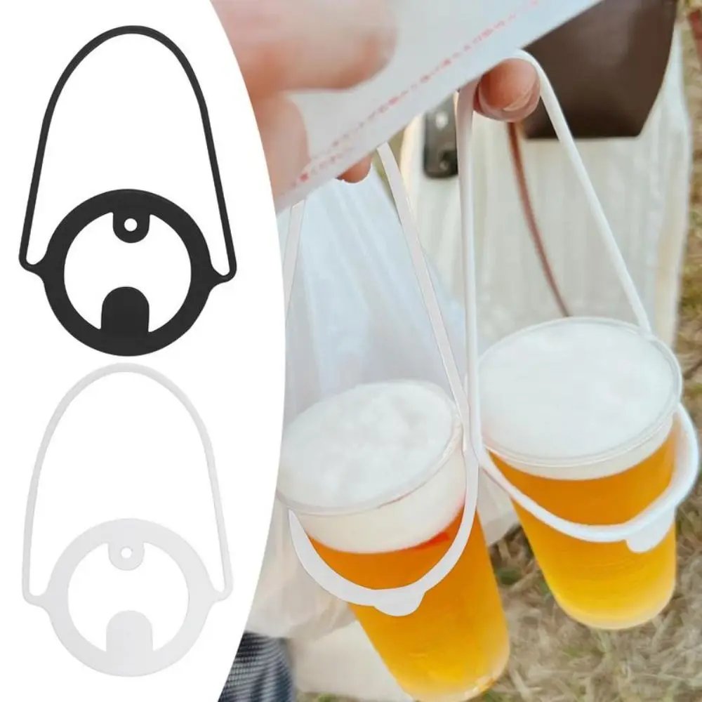 Multi-Functional Drink Carrier Strap Silicone Portable Water Bottle Sling Reusable Cup Accessories Drink Bottle Carrier Holder