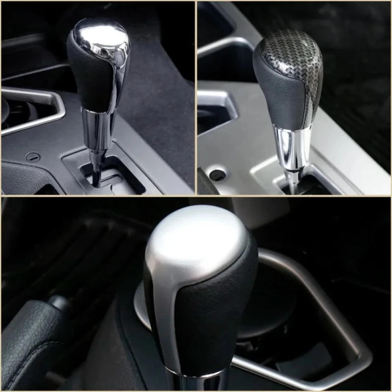 For Toyota RAV 4 RAV4 XA40 2014 2015 2016-2018 ABS Carbon Fiber Color Interior Moulding Shift Gear Knob Cover Trim Accessories