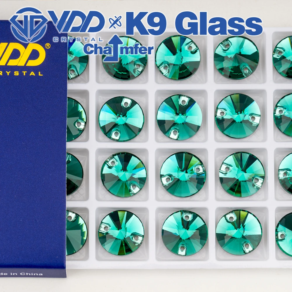 VDD Rivoli Mehrere Farben Top Qualität K9 Glas Nähen Auf Strass Kristall FlatBack Nähen Steine Für DIY Kleidungsstück Hochzeit Kleid – Detail 21