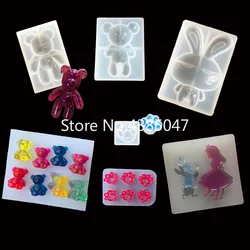 1 pz gatto artiglio a forma di coniglio stampo in Silicone fai da te fiori secchi accessori gioielli strumenti attrezzature stampi in resina