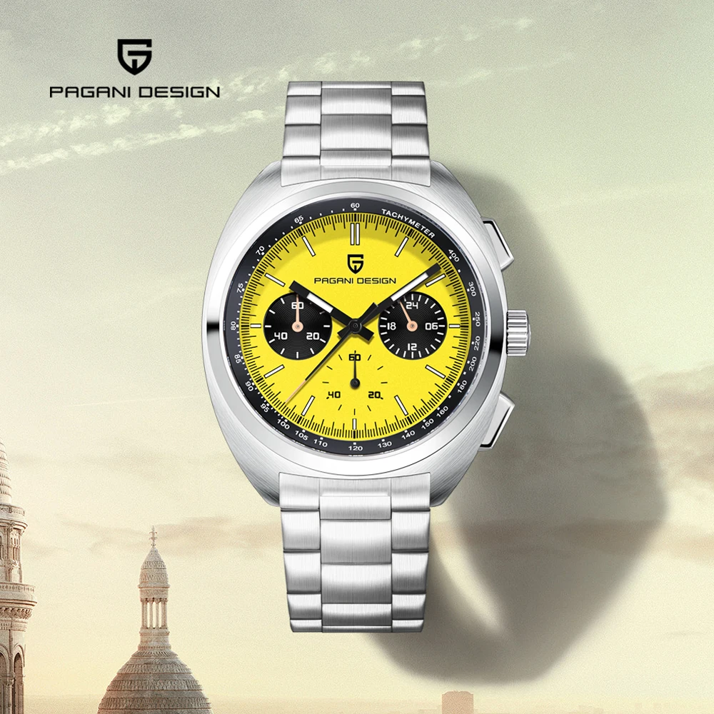 

Новинка 2025, мужские часы PAGANI DESIGN, лучшие роскошные кварцевые часы, мужские многофункциональные наручные часы с хронографом AR, сапфировое зеркало, светящееся