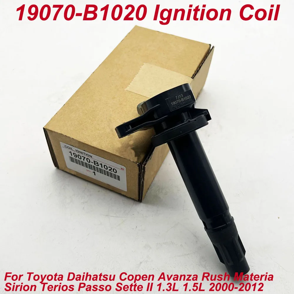 

19070-B1020 19070B1020 Катушка зажигания для Toyota Daihatsu Copen Avanza Rush Materia Sirion Terios Passo Sette II 2000-2012