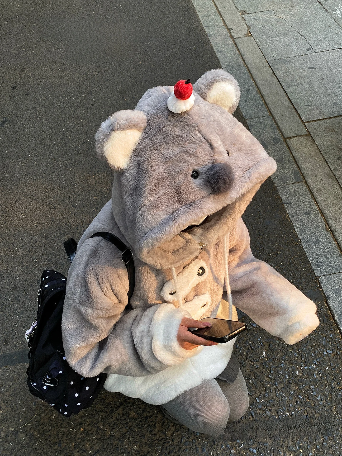 

Теплая милая женская зимняя куртка-коала с капюшоном, утепленная, из плюшевой ткани, на молнии, с длинными рукавами, для повседневной носки