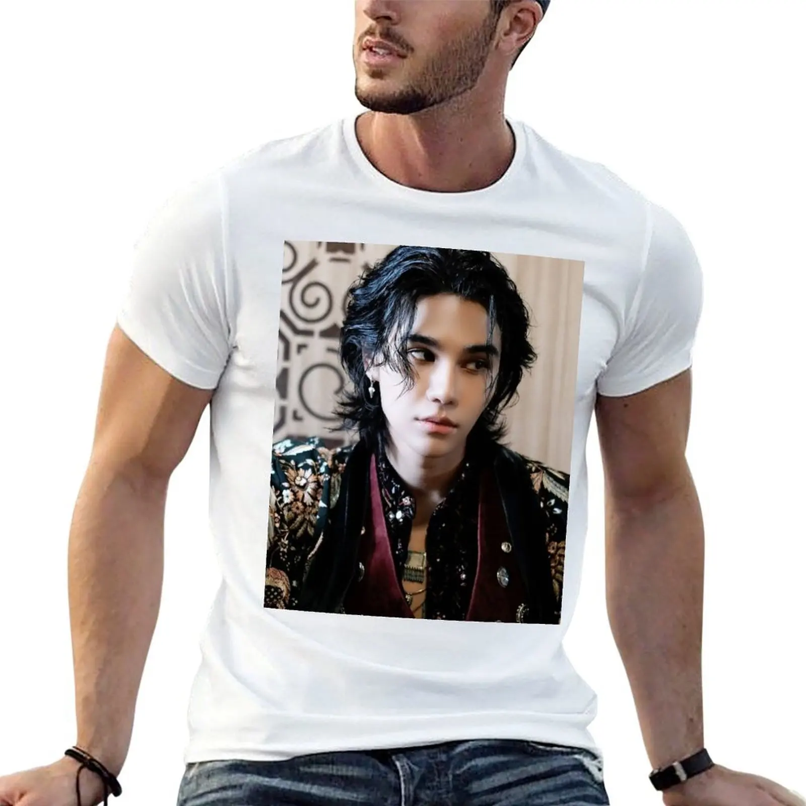 Wuju bakery Sexy Black And White Jeff Satur Saturdayss favourite boy BL SERIES star actor thai asian cutie pie T-Shirt