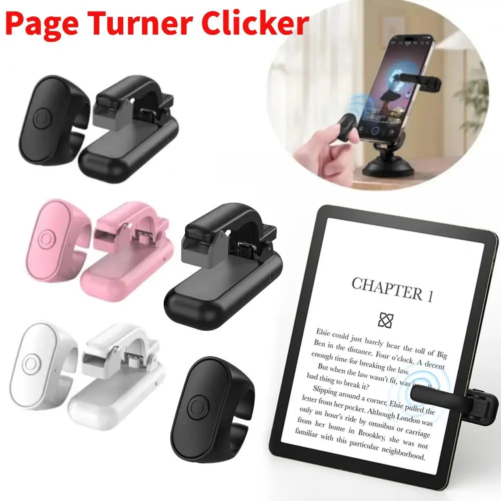 2-in-1 Page Turner Clicker Wireless E-book Page Turner Record Triggers Remote for Kindle Paperwhite Scribe Accessories