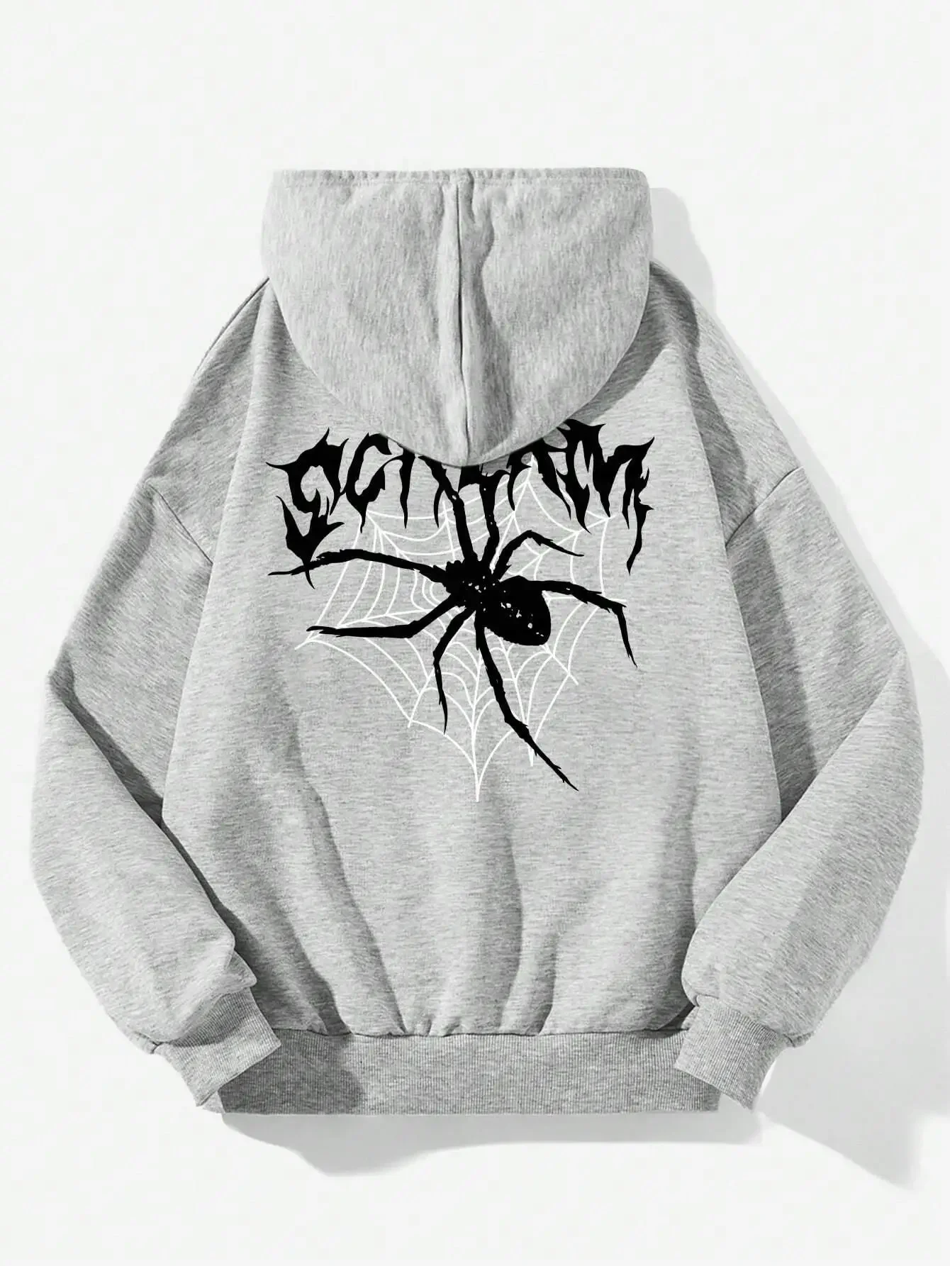 Scream Spiders & Cobwebs Printing Women Hoodies Harajuku Oversize Hoody Fashion Loose Clothing Comfortable Sweatshirt Female