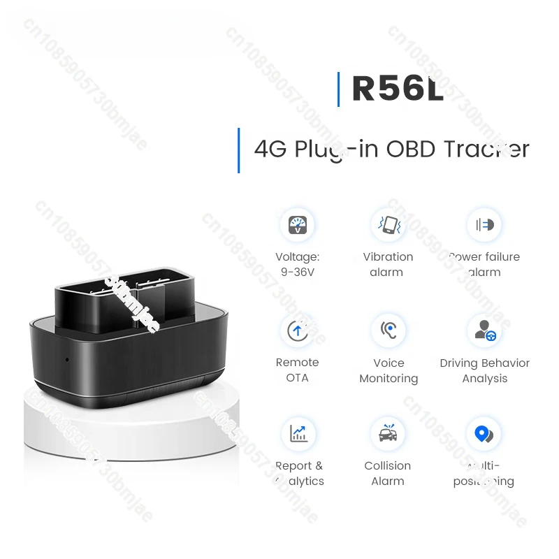 R56L Low Price Car Tracker OBD GPS 4G With Google API Voice Monitor Overspeed Alarm