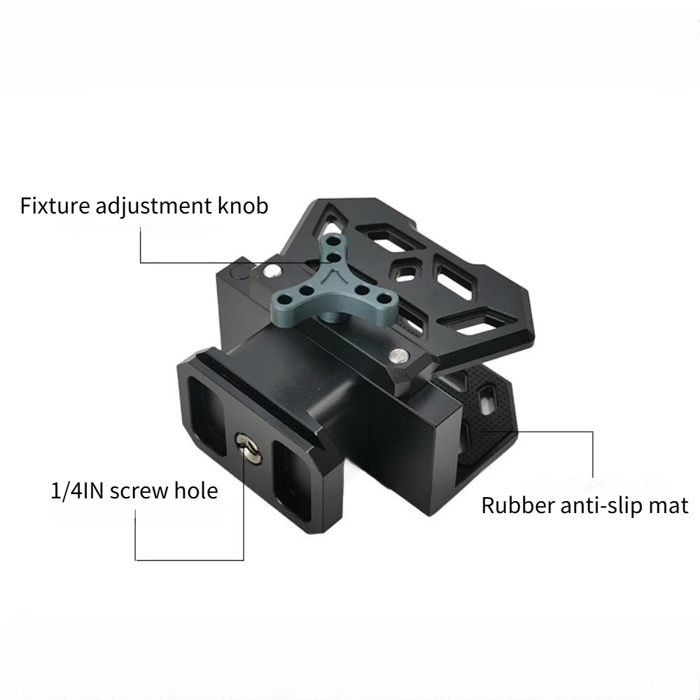 MAGORUI Aluminum Alloy Tactical Clamp Tripod Stand Adjustable Designs with Level for Hunting and Outdoor Shooting Bracket