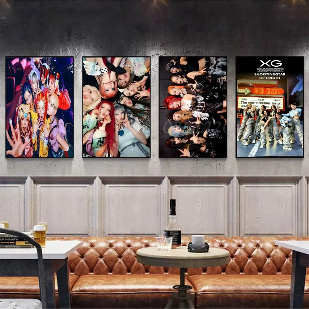 Kpop X-Xg جديد Dna ملصق فني ذاتي اللصق مقاوم للماء ورقة ملصق مقهى بار غرفة جدار ديكور