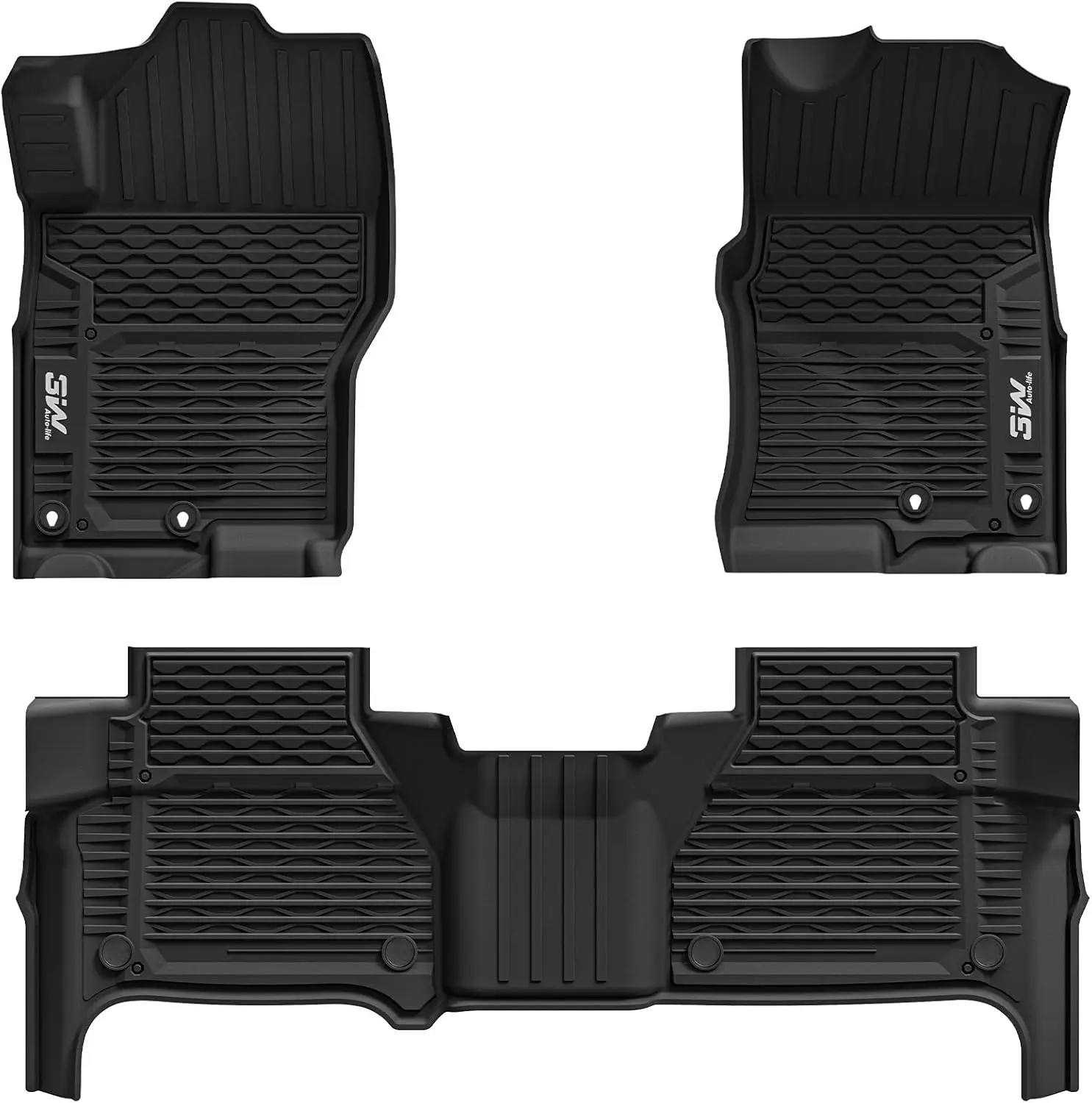 

Коврики из TPE для Nissan Frontier Crew Cab Pickup, всепогодные, черные, на заказ