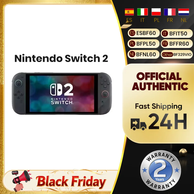 Nintendo Switch 2 ajouter Mario Kart World Écran LCD 7,9 pouces Joy‐Con2 Poignée Console Mode TV stable Jeu vidéo DLSS HDR 120 Hz