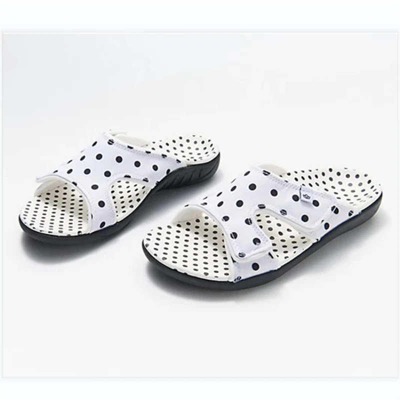 Round Head Slippers Female Summer Large Size Sandals Lightweight Thick Bottom Casual Non-slip Beach Shoes Pantuflas De Mujer