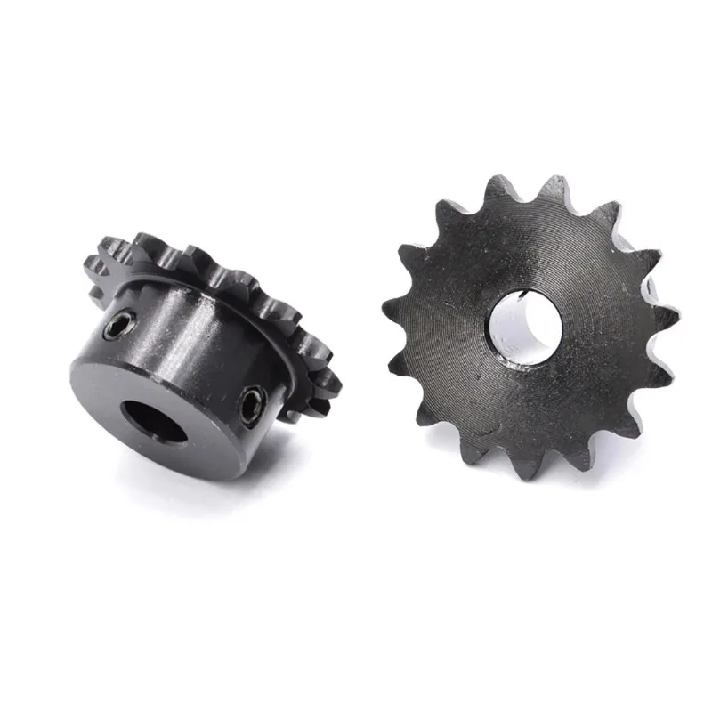 04C/25H Chain Drive Sprocket 9/10/11/12/13/14-24 Teeth 45# Steel Industrial Sprocket Wheel Motor Chain Gear Pitch