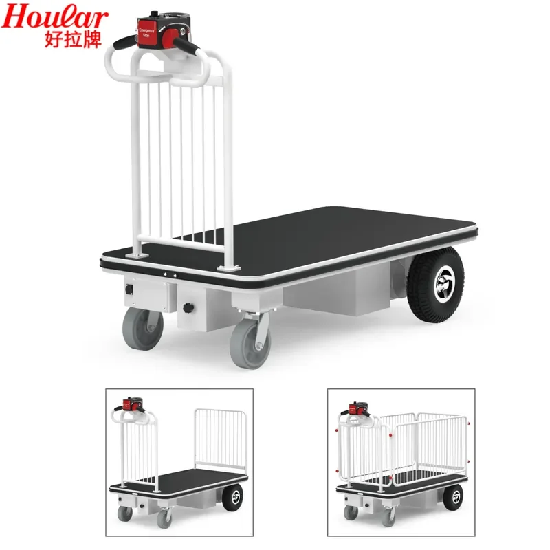 Customized on demand Cross-border HOULAR Electric Flatbed Truck Electric Platform Cart Logistics Transshipment Food Delivery