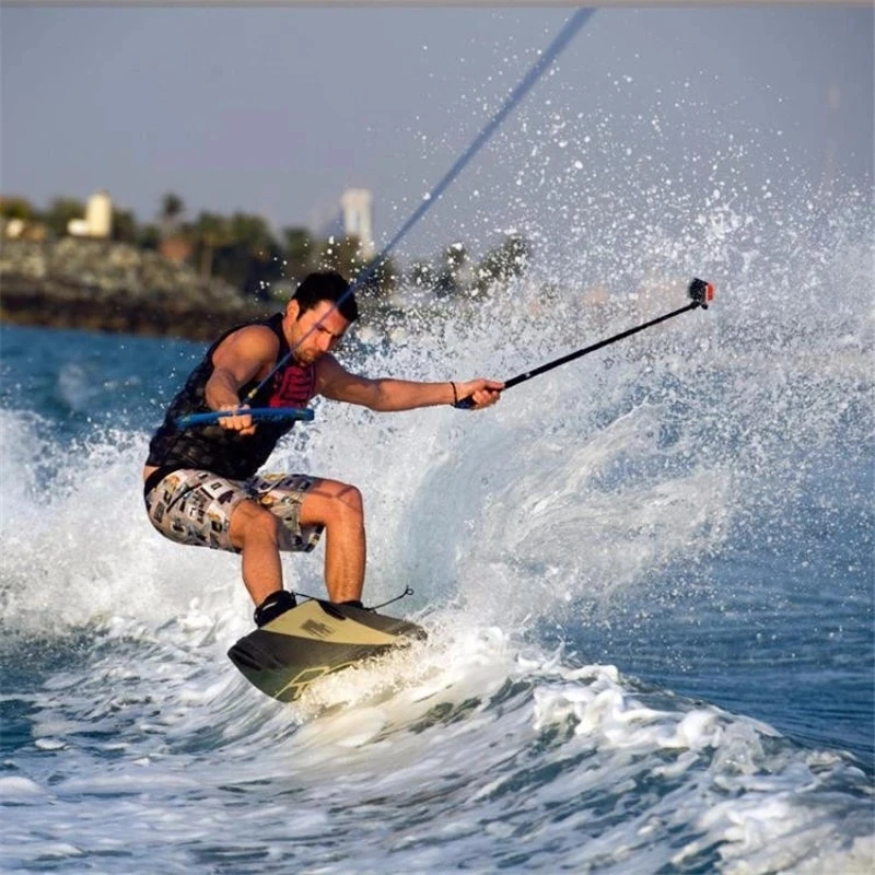 Go Pro Аксессуары Водонепроницаемая 19 "алюминиевая палка для селфи для Gopro 11 10 9 8 7 6 5 Sj4000 Sj7 Yi 4K DJI OSMO H8 H9R EKEN