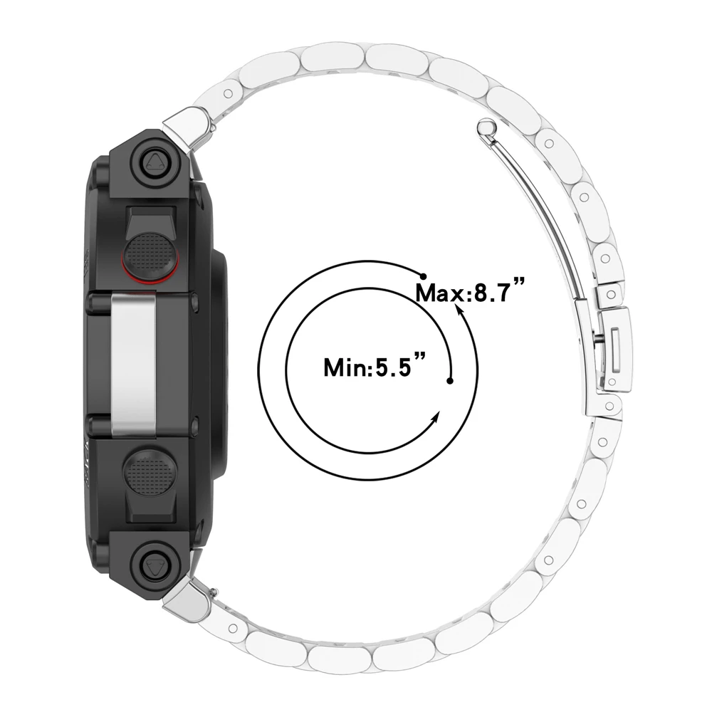 Ремешок для часов из нержавеющей стали с 3 головками для Huami Amazfit T-Rex 2, сменный ремешок для часов