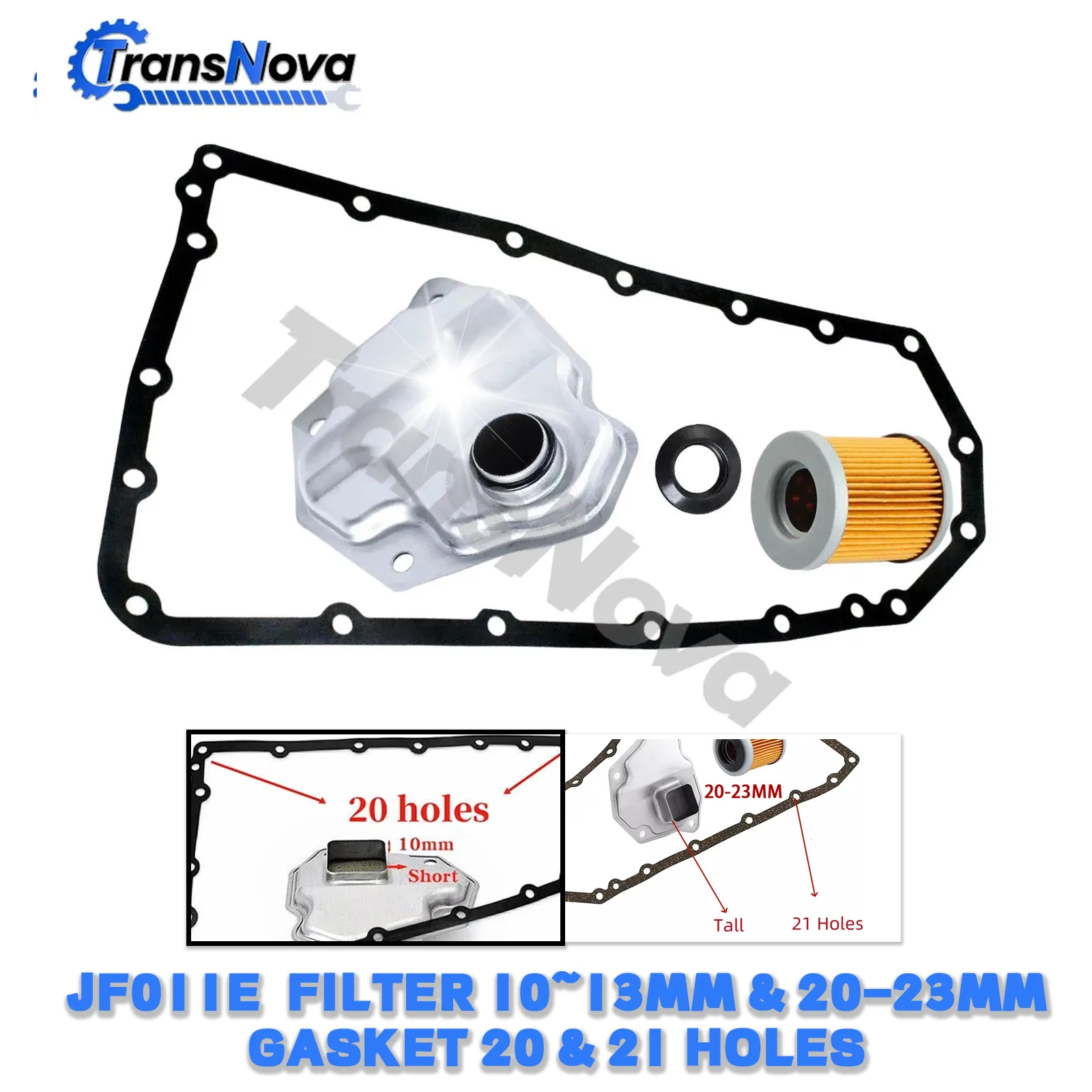 TransNova CVT JF011E RE0F10A Transmission Filter Kit 31726-1XF00 317261XF00 5191890AA 2824A007 for Nissan Dodge Jeep Mitsubishi
