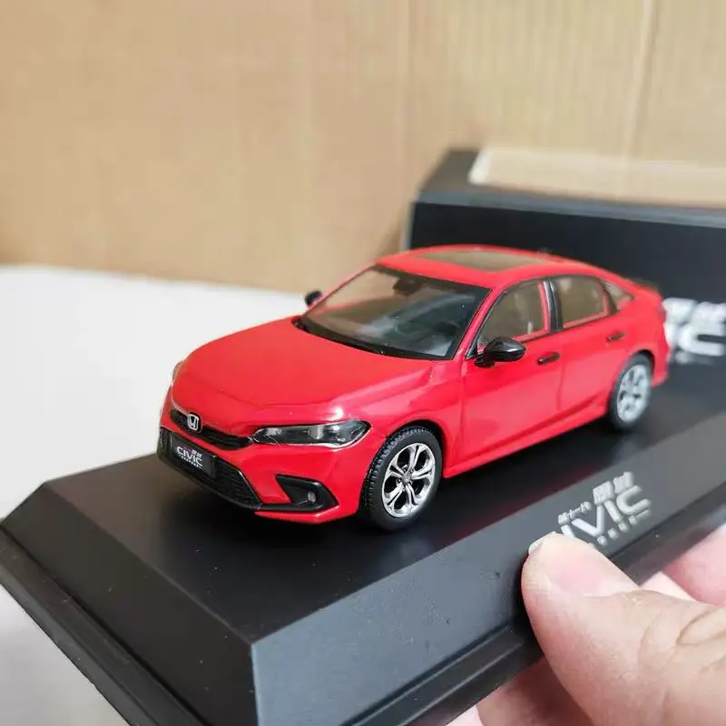 1:43 Honda Civic 2025 Alloy Sports Car Model Diecasts Metal Off-road Vehicles Car Model High Simulation Kids Toy Gift Decoration
