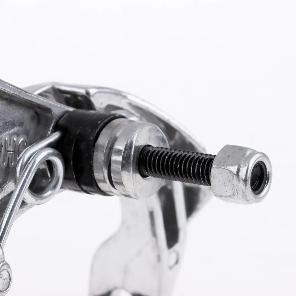 Adjustable Bicycle Brake Caliper Dual Pivot Friction Brake System Kit with Lever Cable for MTB and Road Bikes