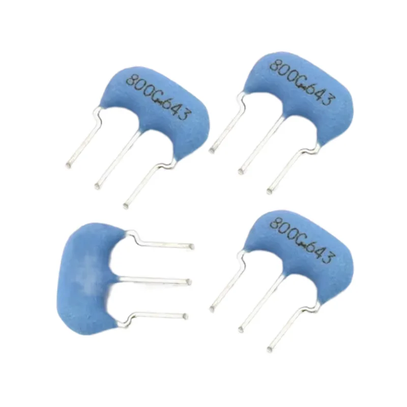 50PCS/ CSTLS8M00G53-BO 8MHZ Ceramic Crystal Oscillato CSTS0800MG03 8MHZ 8M 800G straight plug 3 feet